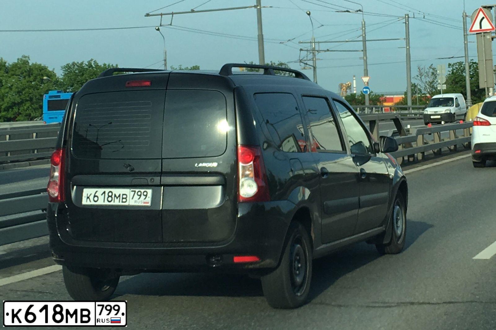 Фото автомобиля LADA LARGUS, 2018 — госномер К080ВС763. Цвет: ЧЕРНЫЙ