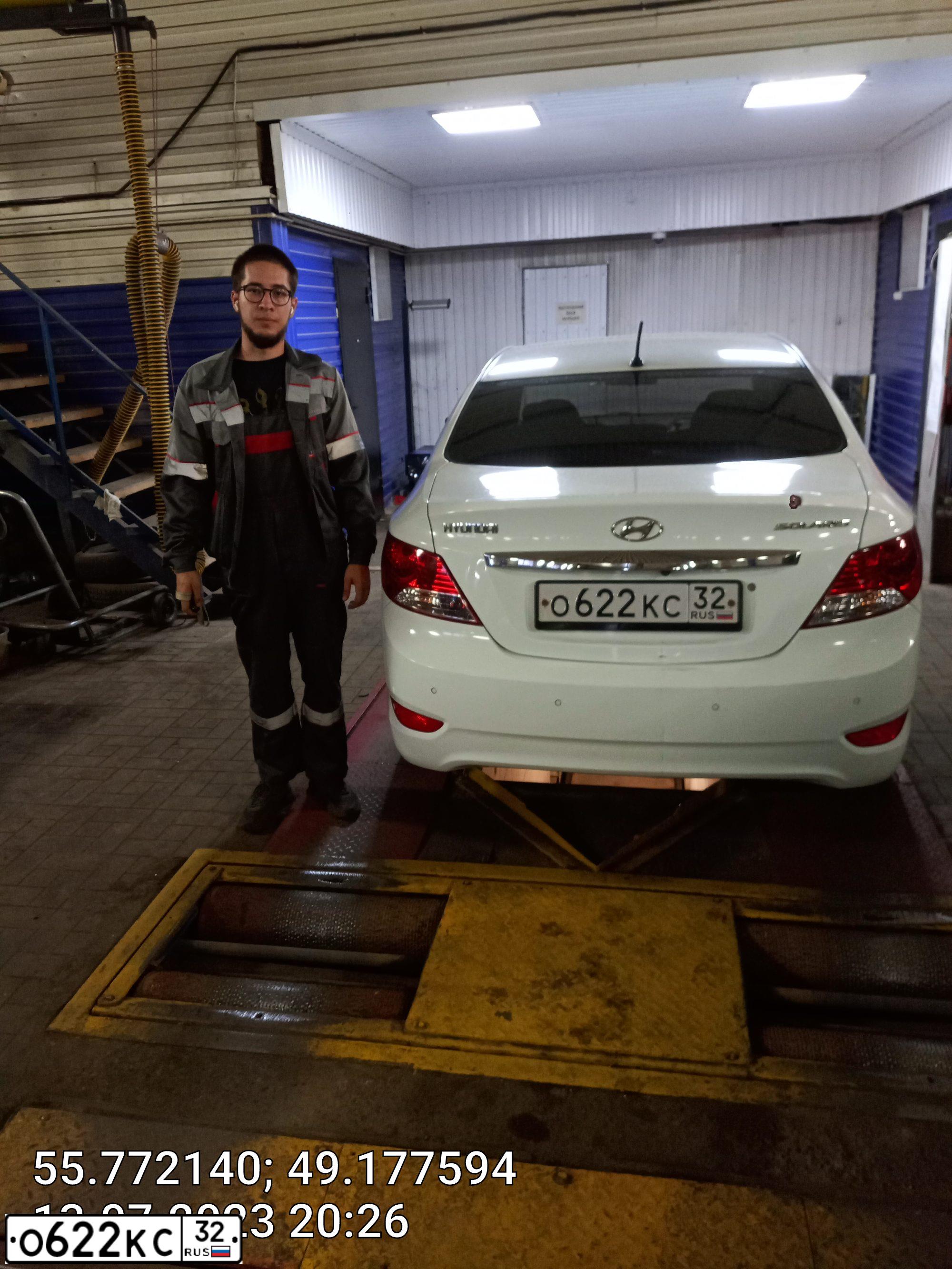 Фото автомобиля HYUNDAI SOLARIS, 2012 — госномер А901СЕ172