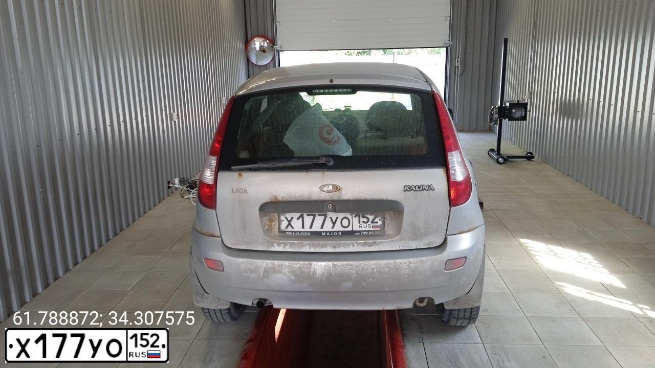 Фото автомобиля LADA 1119 KALINA, 2011 — госномер Х177УО152. Цвет: СЕРЕБРИСТЫЙ