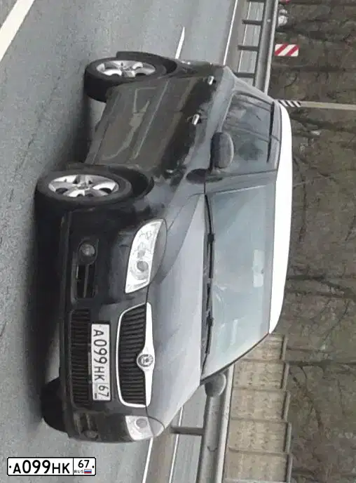 Фото автомобиля SKODA FABIA, 2007 — госномер А099НК67. Цвет: ЧЕРНЫЙ