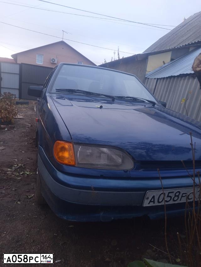 Фото автомобиля LADA 2114 SAMARA, 2005 — госномер А058РС164. Цвет: Серебристо темно синий