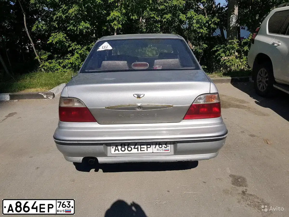 Фото автомобиля DAEWOO NEXIA, 2004 — госномер А864ЕР763. Цвет: СЕРЫЙ