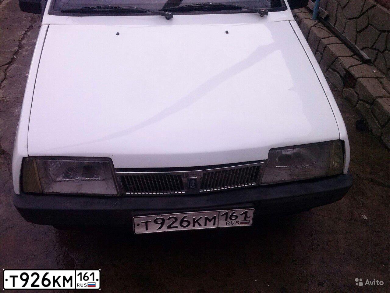 Фото автомобиля LADA 2109 SAMARA, 1996 — госномер В749ЕТ61. Цвет: Белый