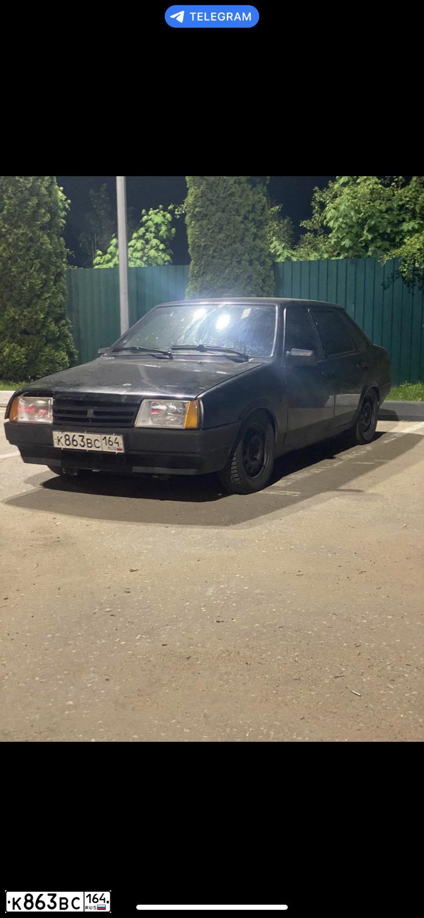 Фото автомобиля LADA 2109 SAMARA, 2004 — госномер А666МХ164. Цвет: ЧЕРНЫЙ