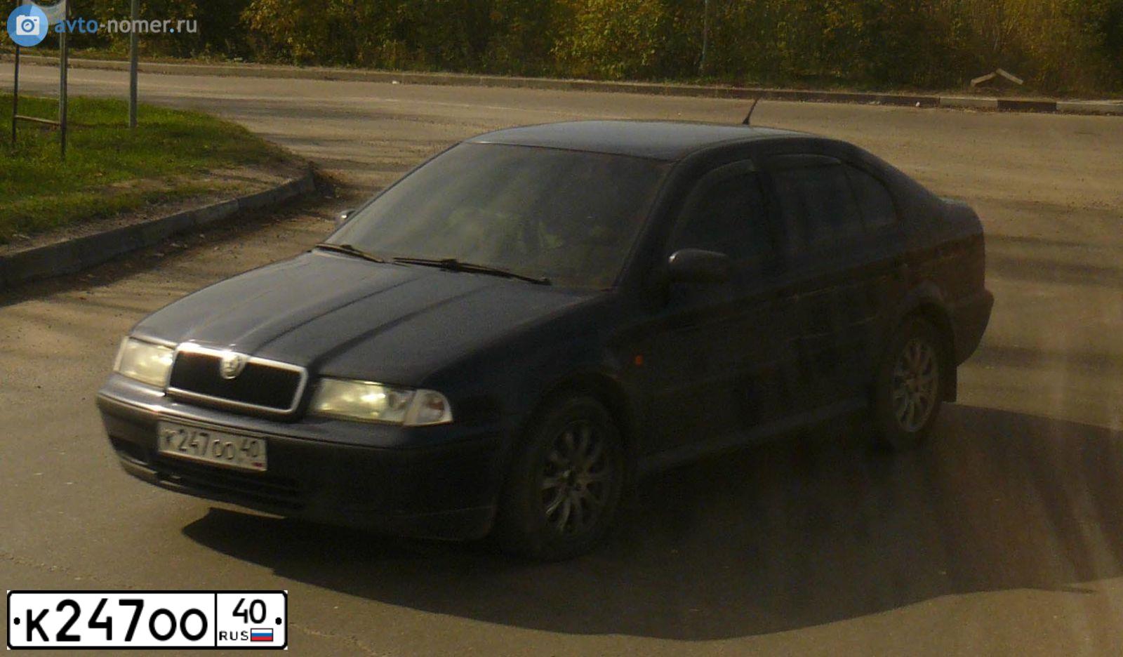 Фото автомобиля SKODA OCTAVIA, 2000 — госномер М242ОМ71. Цвет: синий