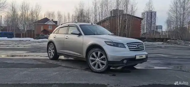 Фото автомобиля INFINITI FХ45, 2003 — госномер Х358ВУ196. Цвет: СВЕТЛО-СЕРЫЙ