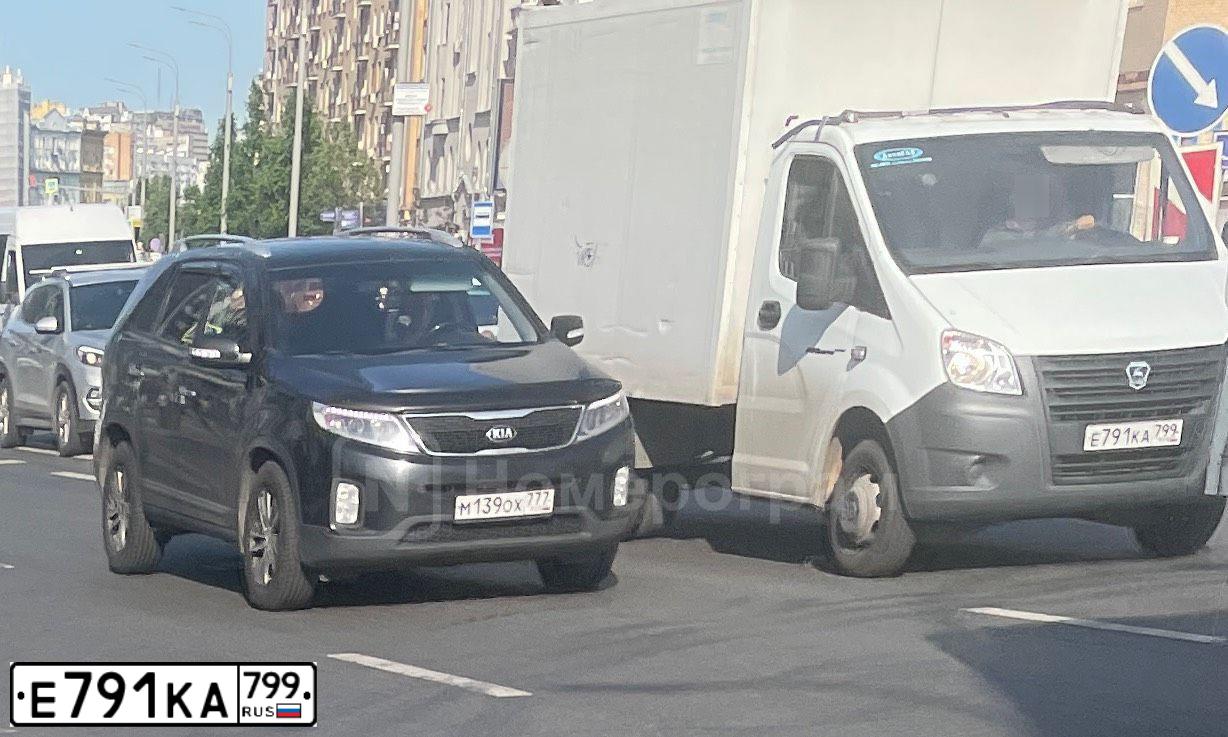 Фото автомобиля GAZ EL NEXT, 2018 — госномер Е791КА799. Цвет: Белый