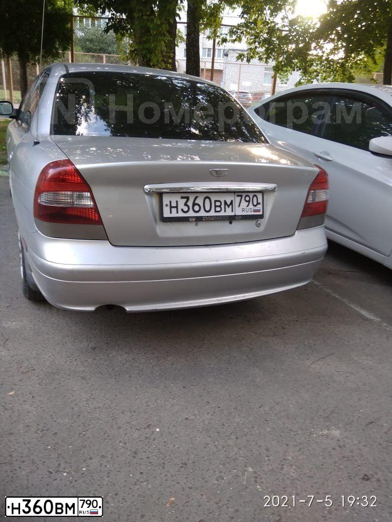 Фото автомобиля DAEWOO NUBIRA, 2001 — госномер М666ЕА181. Цвет: Серебристый