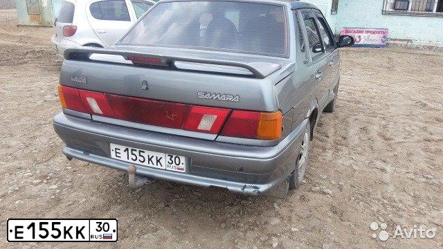 Фото автомобиля LADA 2115 SAMARA, 2005 — госномер Е155КК30. Цвет: средний серо-зеленый металлик
