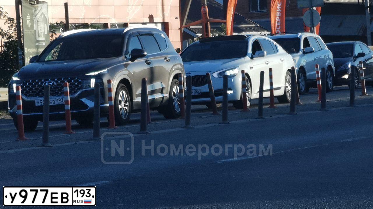 Фото автомобиля KIA MAGENTIS / OPTIMA, 2019 — госномер У977ЕВ193. Цвет: ЧЕРНЫЙ