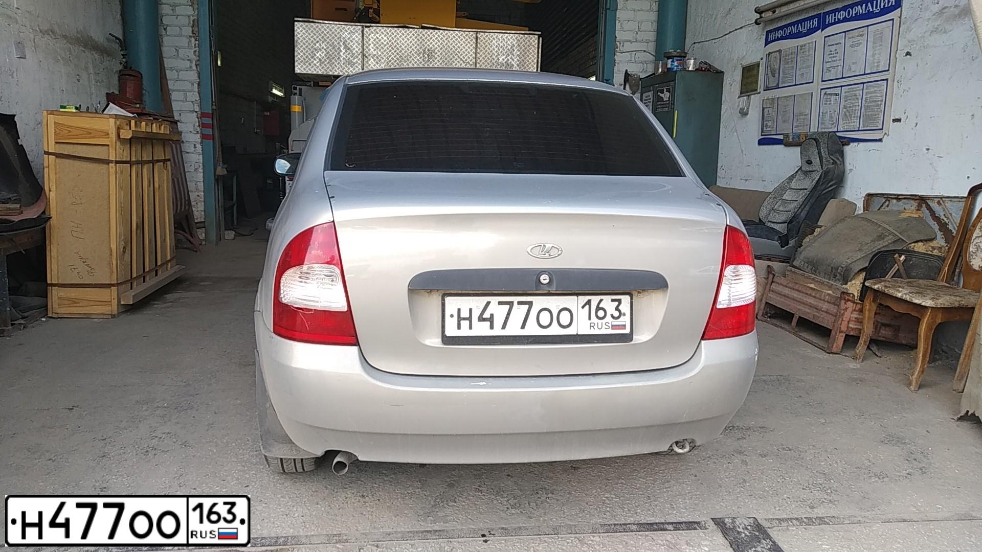 Фото автомобиля LADA 1118 KALINA, 2006 — госномер Н477ОО163. Цвет: СЕРО-БЕЖЕВЫЙ