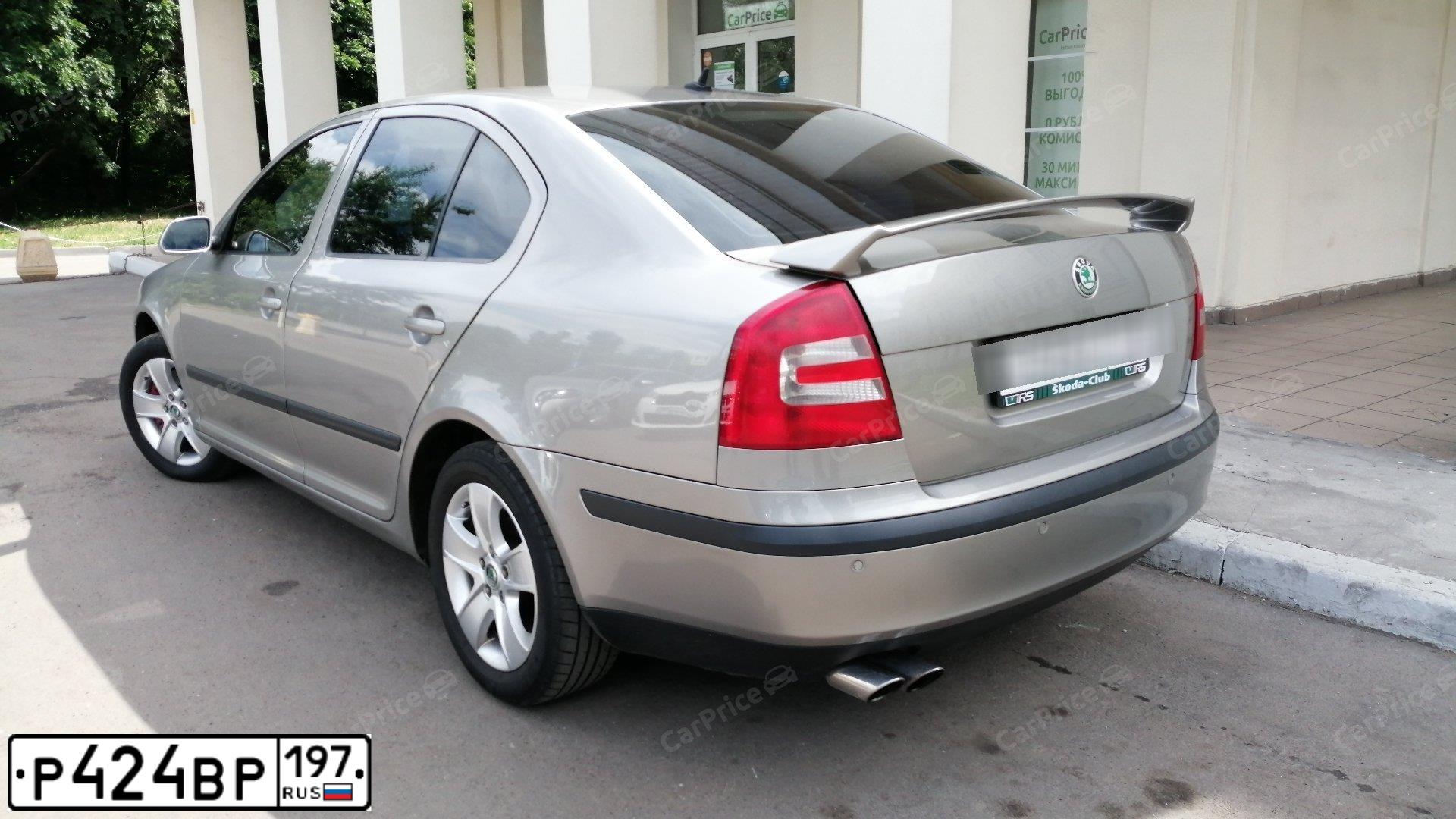 Фото автомобиля SKODA OCTAVIA, 2008 — госномер Н414КВ71. Цвет: Серый