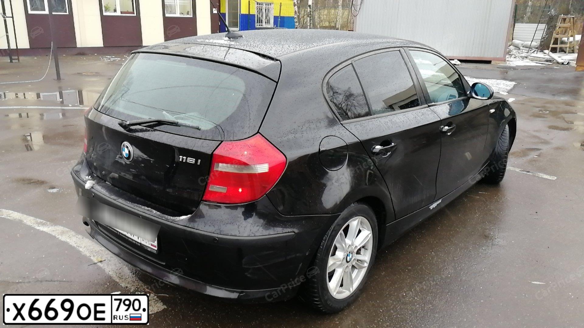 Фото автомобиля BMW SERIE 1, 2008 — госномер Х669ОЕ790. Цвет: ЧЕРНЫЙ