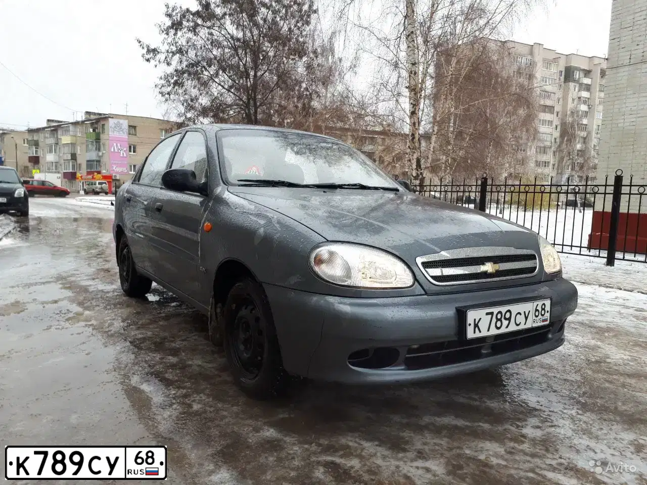 Фото автомобиля ZAZ LANOS, 2008 — госномер О427ВР68. Цвет: СЕРЫЙ