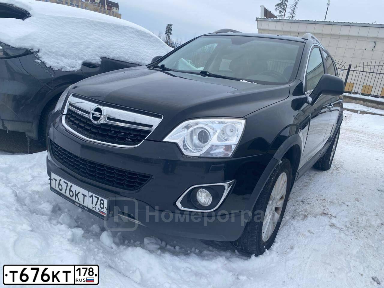 Фото автомобиля OPEL ANTARA, 2015 — госномер Т676КТ178. Цвет: ЧЕРНЫЙ МЕТАЛЛИК