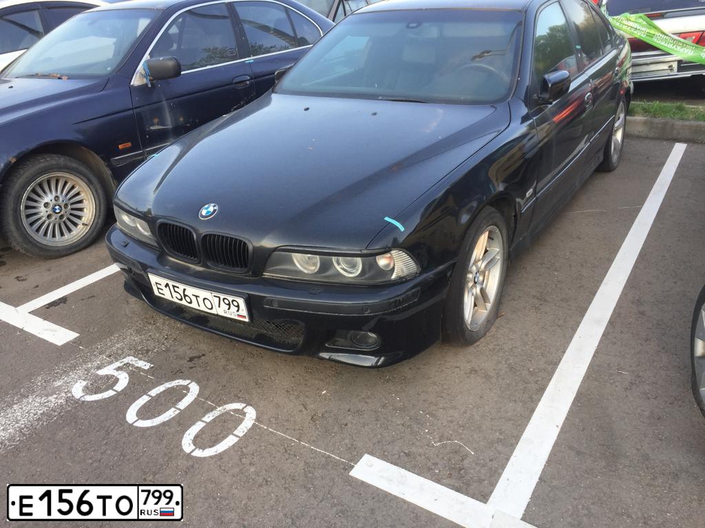 Фото автомобиля BMW SERIE 5, 2002 — госномер Е156ТО799. Цвет: ЧЕРНЫЙ