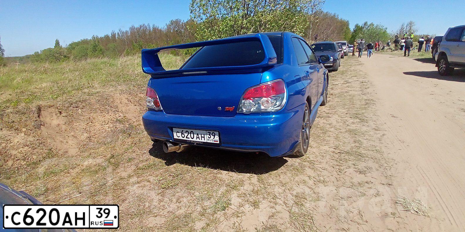 Фото автомобиля SUBARU IMPREZA, 2002 — госномер С620АН39. Цвет: СИНИЙ