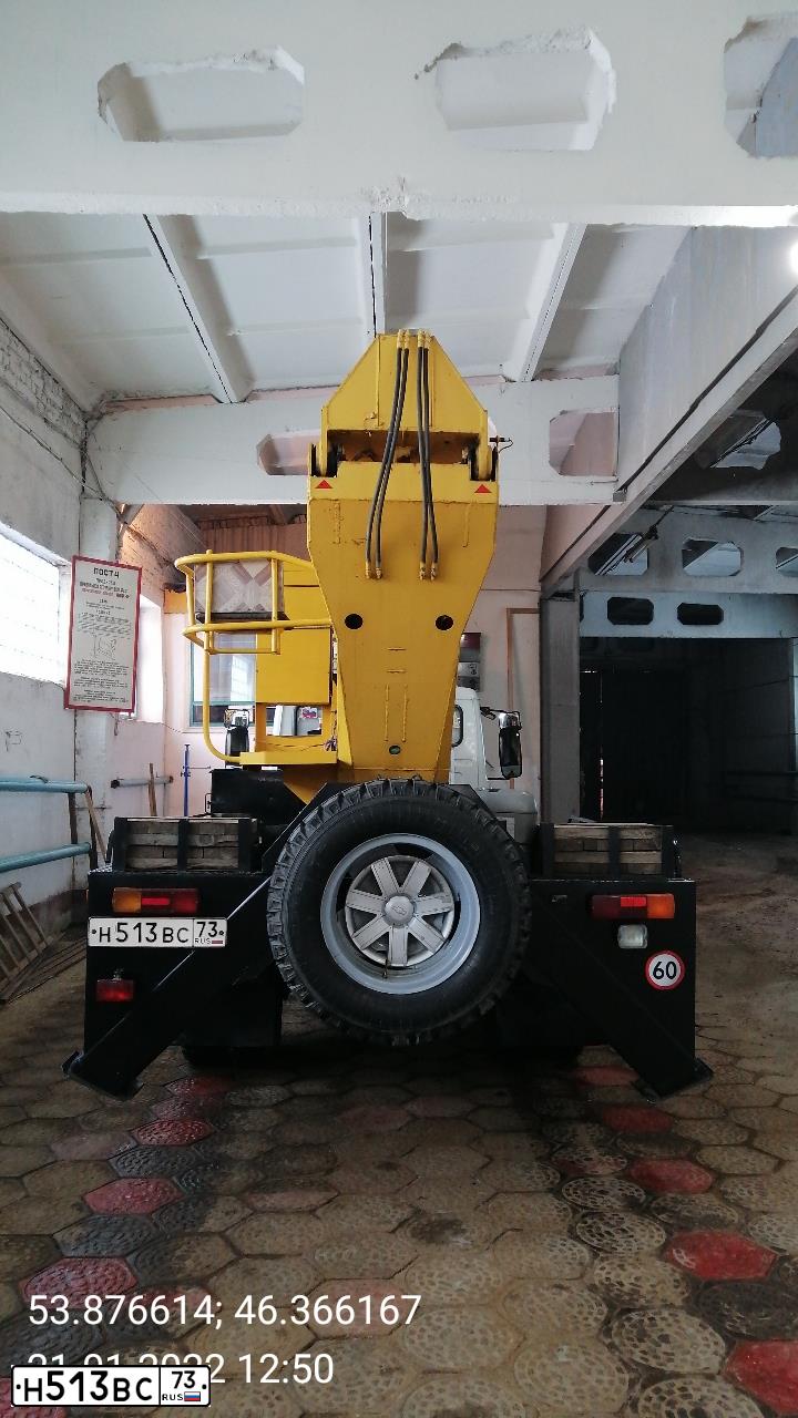 Фото автомобиля GAZ 3309, 2009 — госномер Н513ВС73. Цвет: БЕЛЫЙ