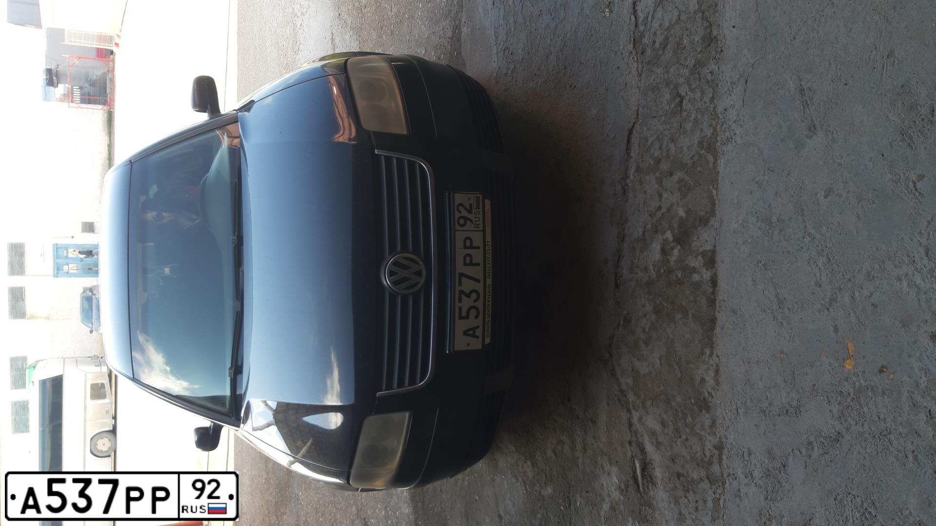 Фото автомобиля VOLKSWAGEN VОLКSWАGЕN РАSSАТ, 2003 — госномер А537РР92. Цвет: ЧЕРНЫЙ