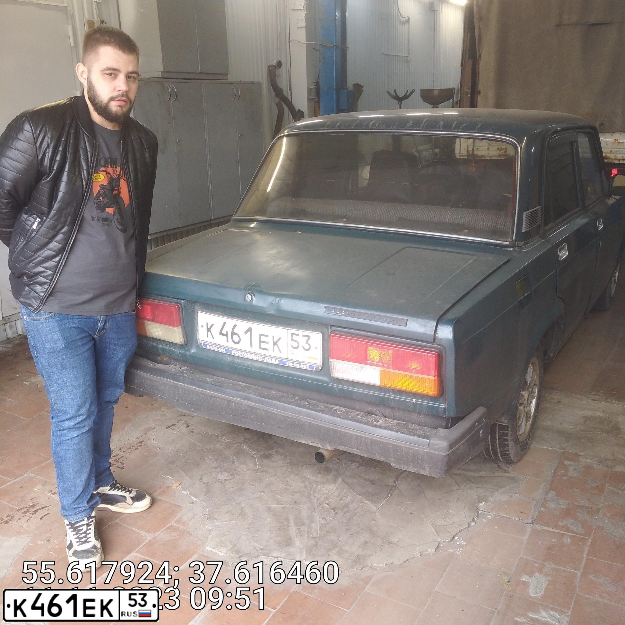 Фото автомобиля LADA 2107, 2005 — госномер О138ОА142. Цвет: ЗЕЛЕНЫЙ ТЕМНЫЙ