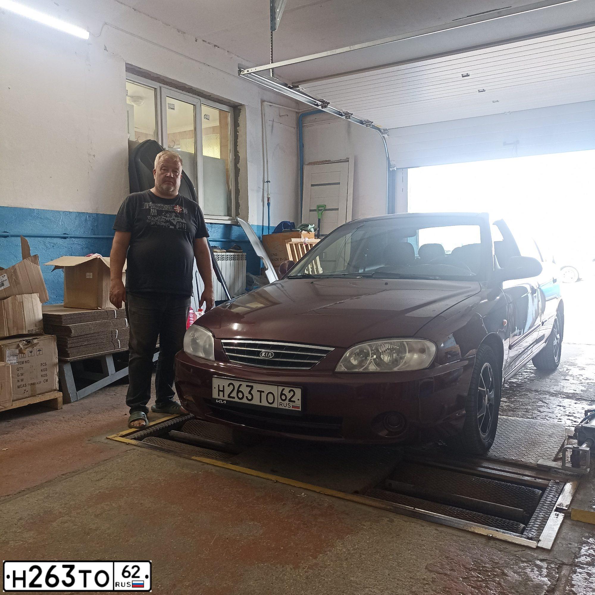 Фото автомобиля KIA SPECTRA, 2007 — госномер А313РМ62. Цвет: КРАСНЫЙ ПЕРЕЦ (КРАСНЫЙ)