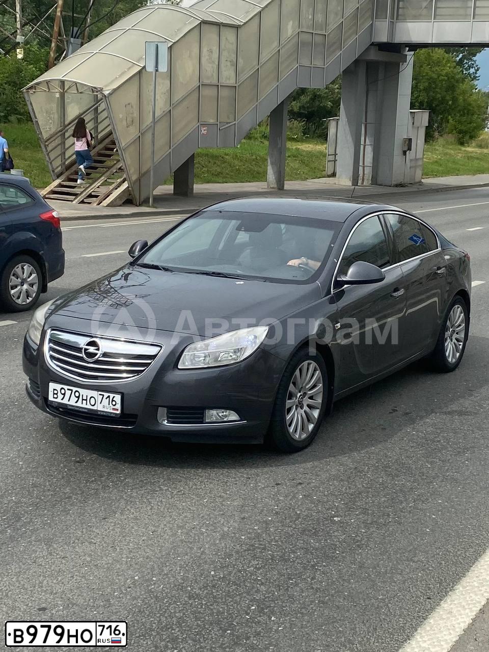 Фото автомобиля OPEL INSIGNIA, 2009 — госномер Т332УО716. Цвет: ТЕМНО-СЕРЫЙ