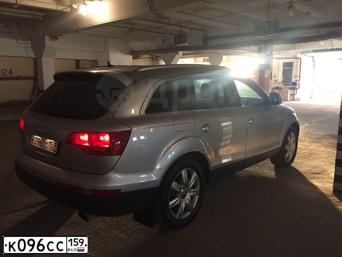 Фото автомобиля AUDI Q7, 2006 — госномер Т005УК152. Цвет: Серебристый