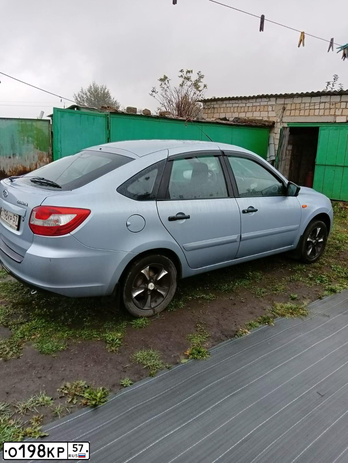 Фото автомобиля LADA 2191 GRANTA, 2017 — госномер О198КР57. Цвет: ЛЕДЯНОЙ-БЕЛЫЙ