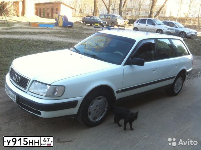 Фото автомобиля AUDI 100, 1991 — госномер Р608ЕК64. Цвет: Белый