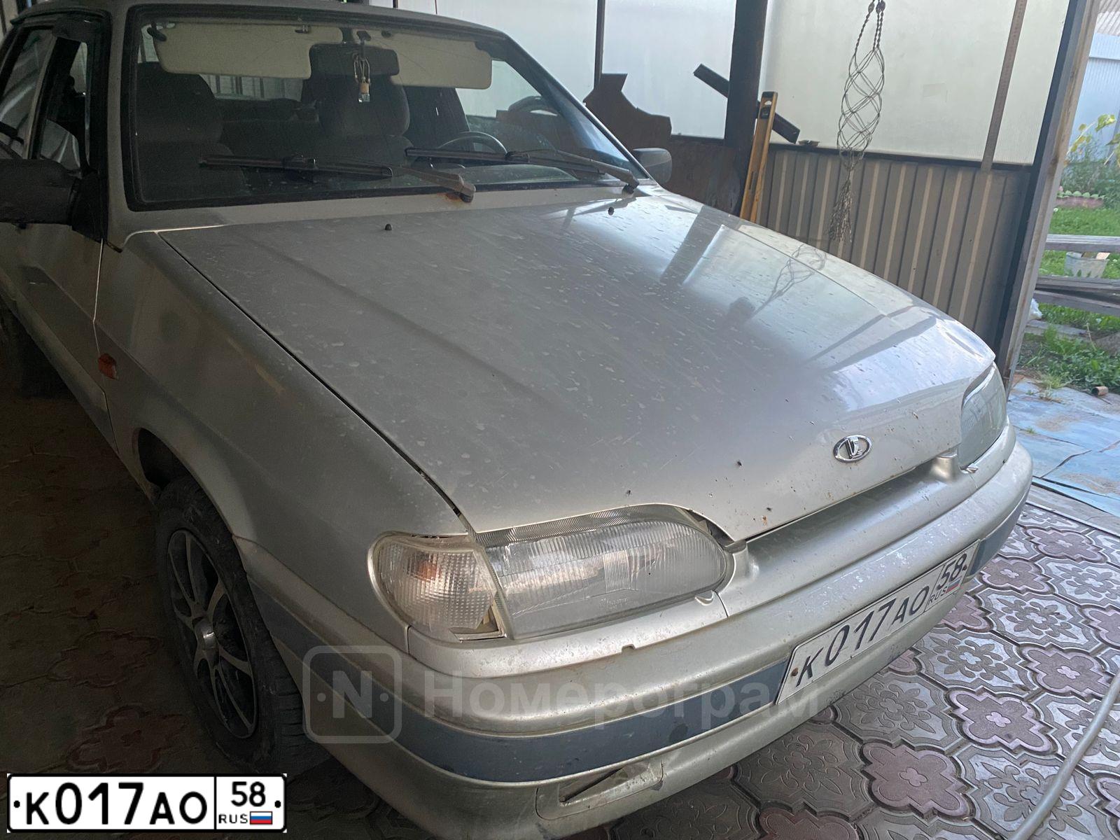 Фото автомобиля LADA 2115 SAMARA, 2006 — госномер К017АО58. Цвет: СЕРЕБРИСТО-БЕЖЕВЫЙ