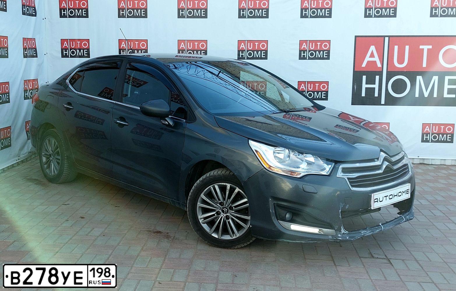 Фото автомобиля CITROEN C4, 2014 — госномер В278УЕ198. Цвет: СЕРЫЙ