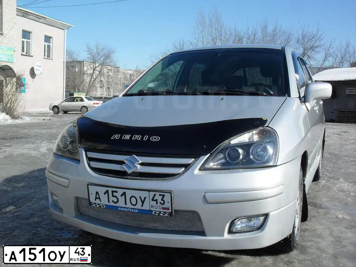 Фото автомобиля SUZUKI LIANA, 2005 — госномер Р800ВВ54. Цвет: серебристый