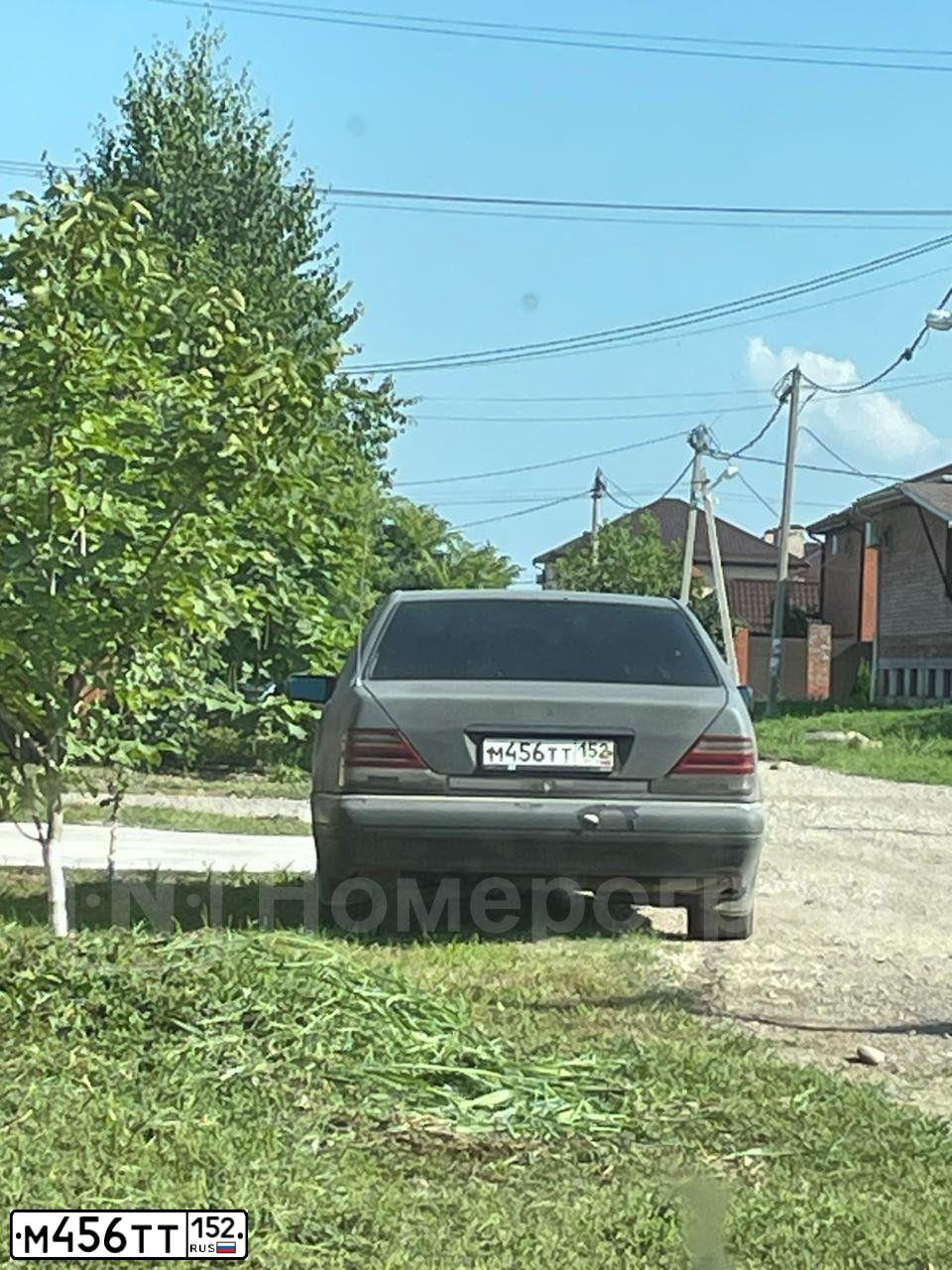 Фото автомобиля MERCEDES S-KLASSE, 1994 — госномер М456ТТ152. Цвет: ЧЕРНЫЙ