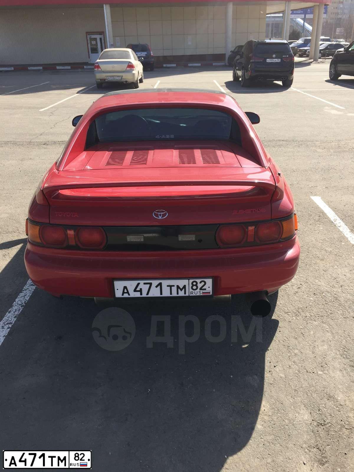 Фото автомобиля ТОЙОТА МR2, 1996 — госномер У837ТН178. Цвет: Красный