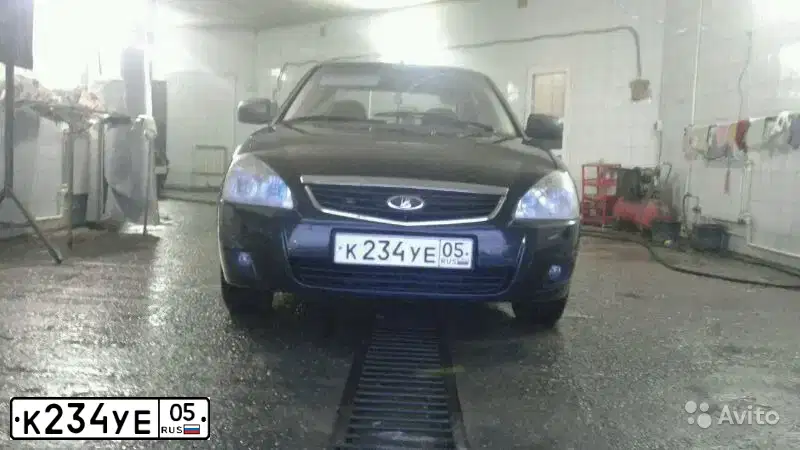 Фото автомобиля LADA 2170 PRIORA, 2008 — госномер К234УЕ05. Цвет: Сине-Черный