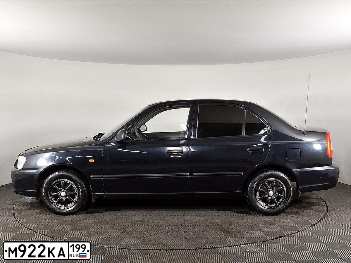 Фото автомобиля TAGAZ ACCENT, 2008 — госномер О150ОТ797. Цвет: ЧЕРНЫЙ