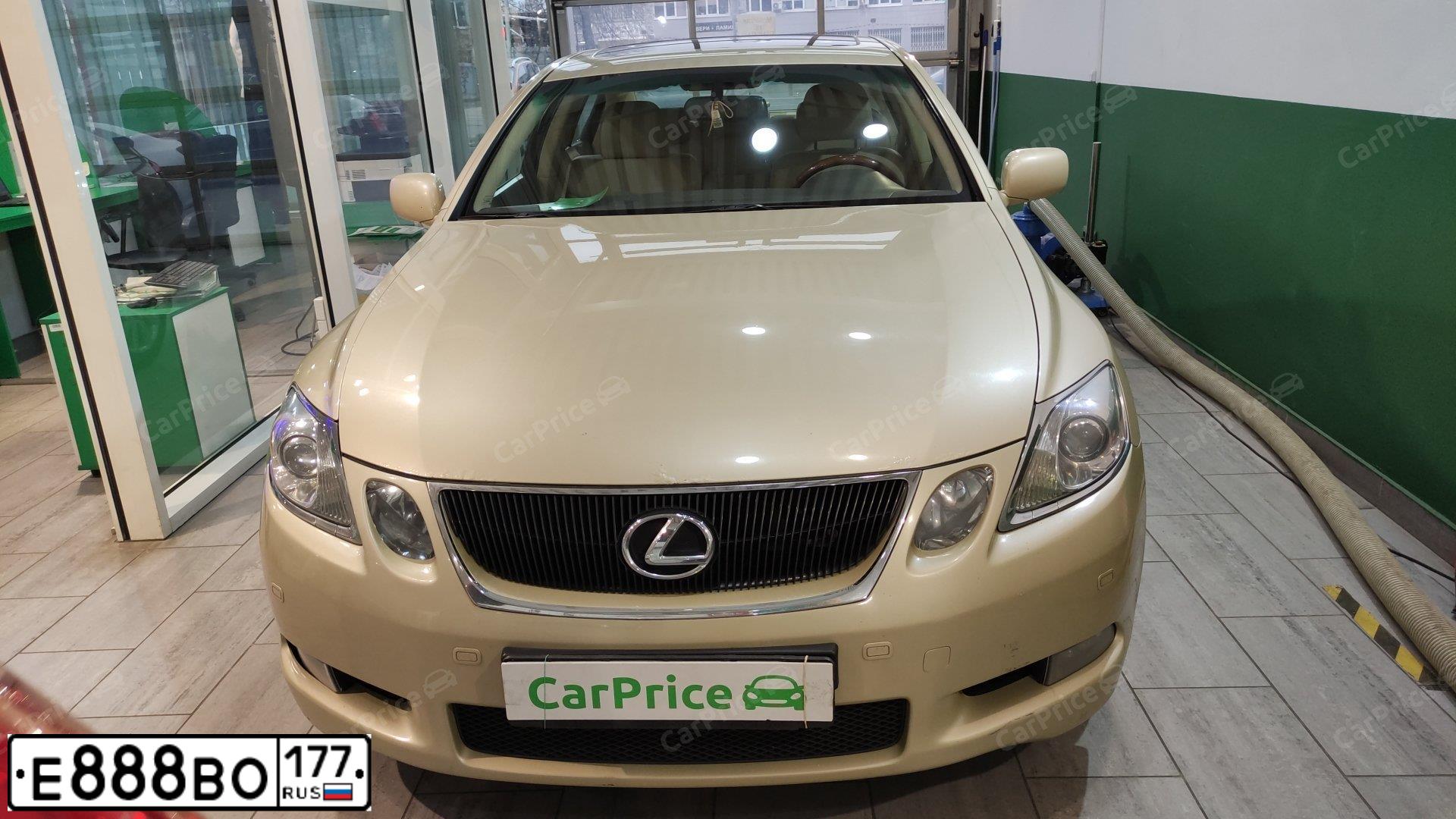 Фото автомобиля LEXUS GS, 2006 — госномер Е888ВО177. Цвет: БЕЖЕВЫЙ