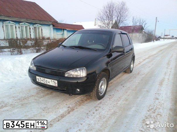Фото автомобиля LADA 1119 KALINA, 2010 — госномер В345ЕН12. Цвет: ЧЕРНЫЙ