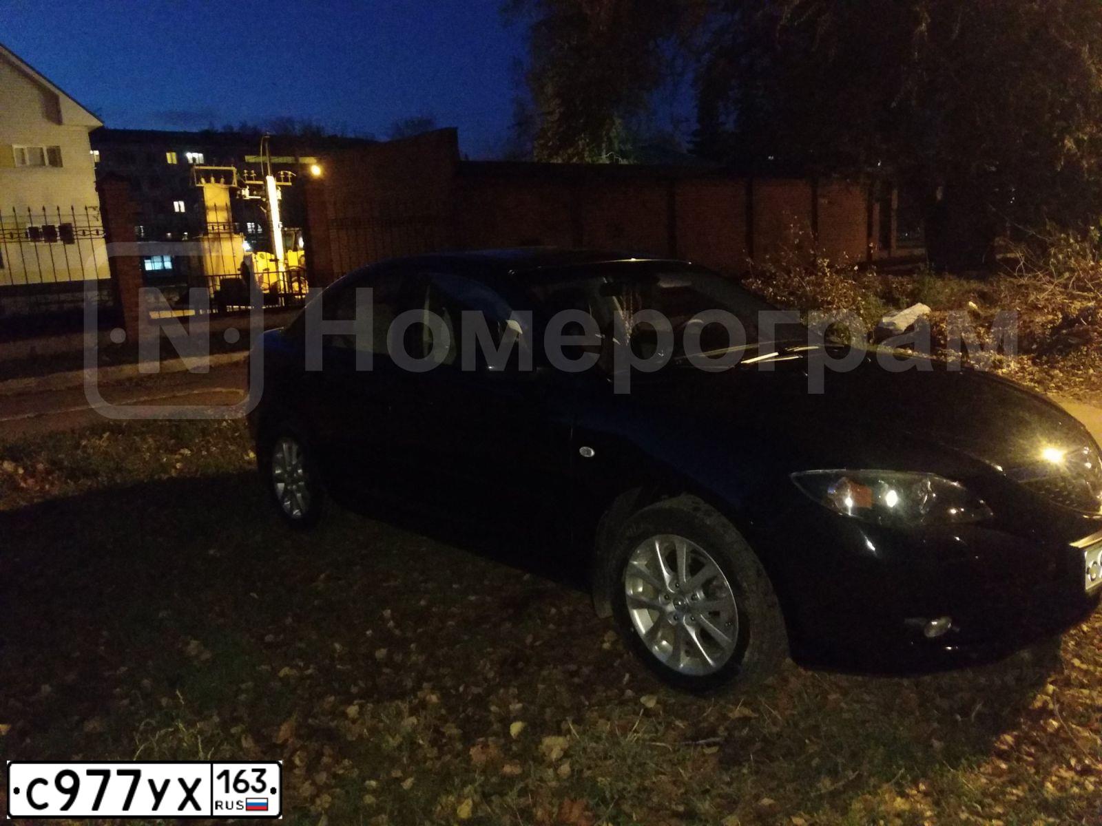 Фото автомобиля MAZDA A 3, 2008 — госномер У359ВМ716. Цвет: ЧЕРНЫЙ