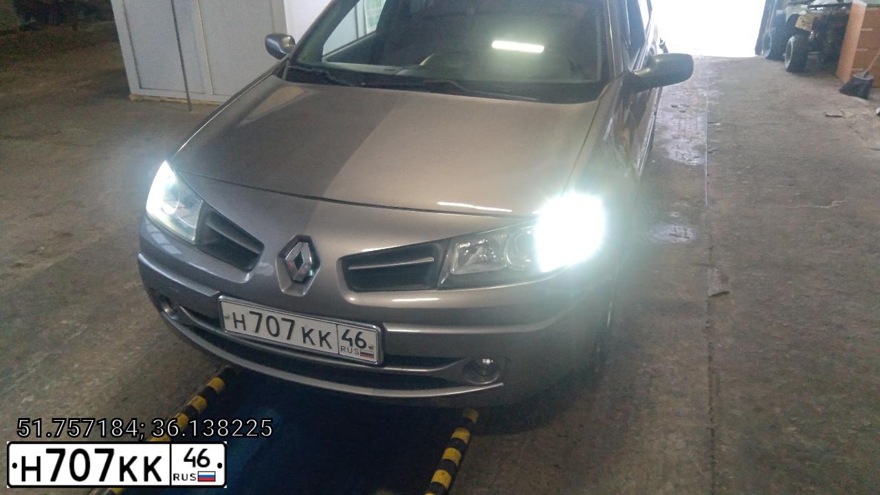 Фото автомобиля LADA 1118 KALINA, 2008 — госномер Н707КК46. Цвет: Серебристый
