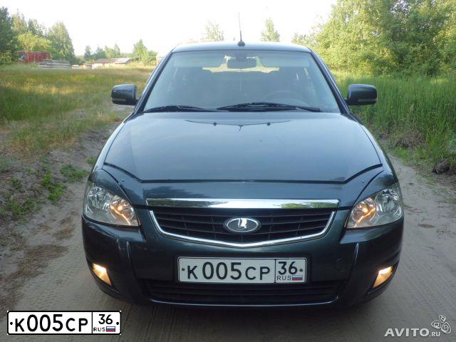 Фото автомобиля LADA 2172 PRIORA, 2012 — госномер Т967ВР136. Цвет: Серо-Синий
