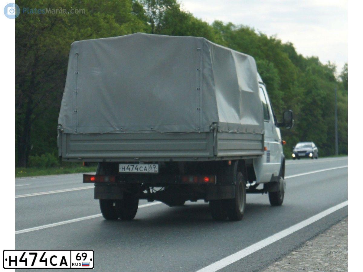 Фото автомобиля GAZ 3302 EL, 2016 — госномер Н474СА69. Цвет: БЕЛЫЙ