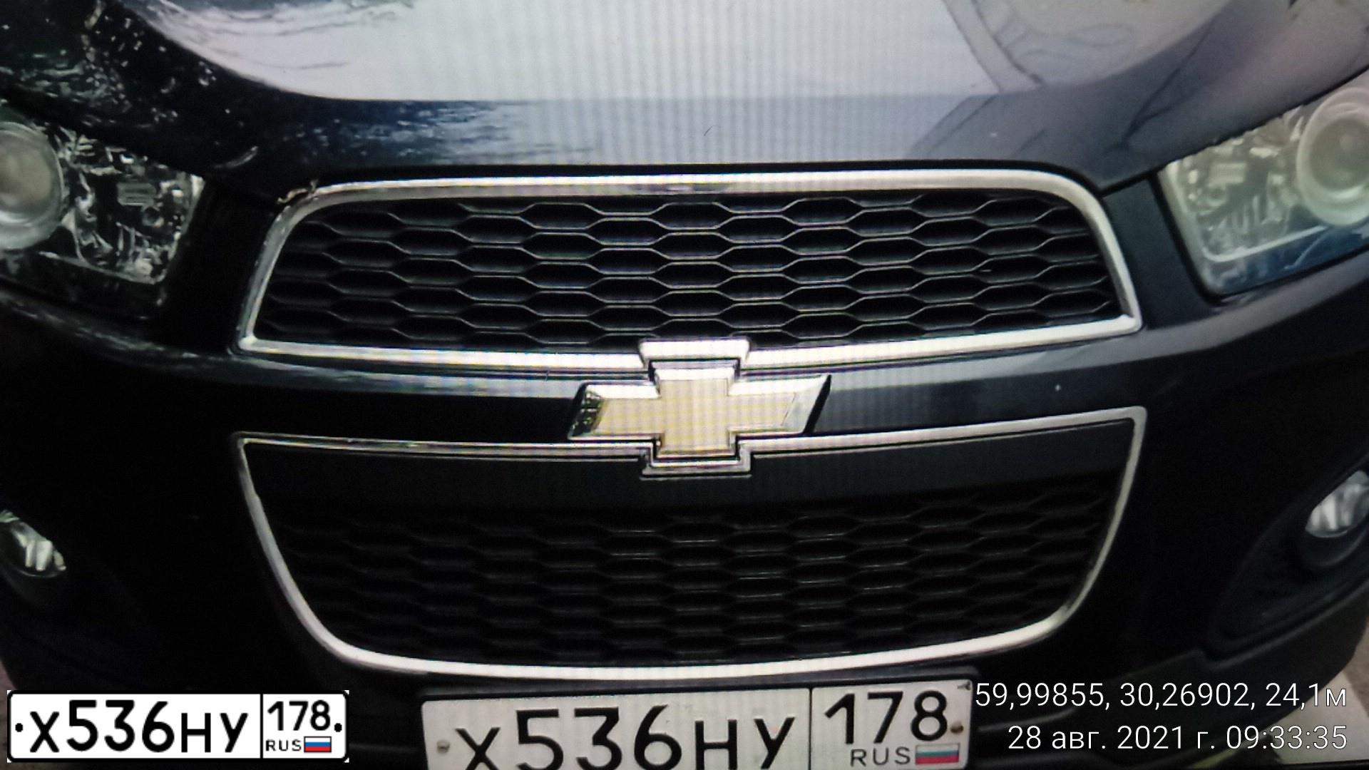 Фото автомобиля CHEVROLET CAPTIVA, 2014 — госномер Х536НУ178. Цвет: ЧЕРНЫЙ
