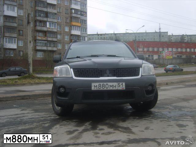 Фото автомобиля MITSUBISHI ENDEAVOR, 2003 — госномер А102УС174. Цвет: ЧЕРНЫЙ