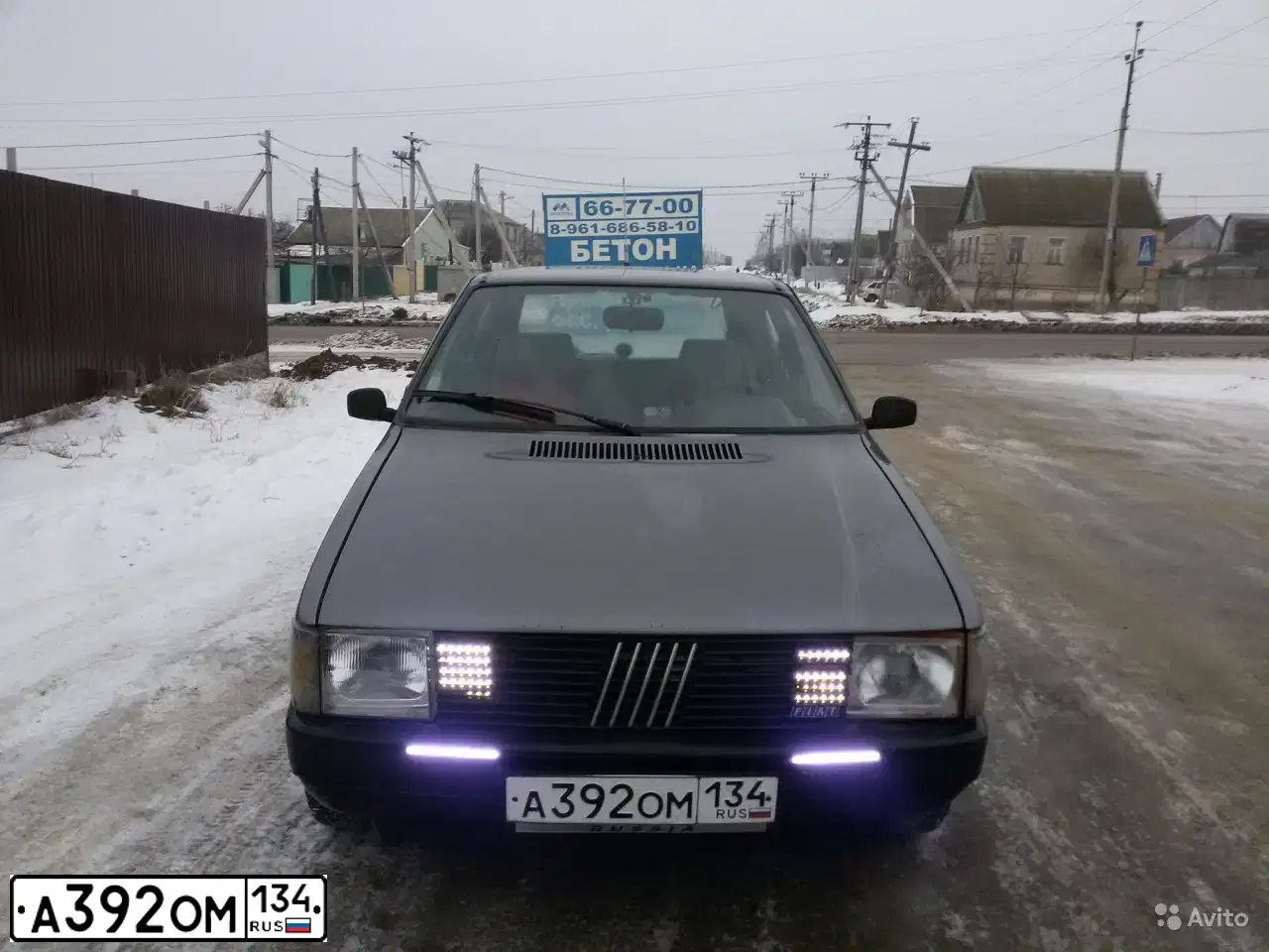 Фото автомобиля FIAT UNO, 1986 — госномер К716ТХ134. Цвет: СЕРЫЙ