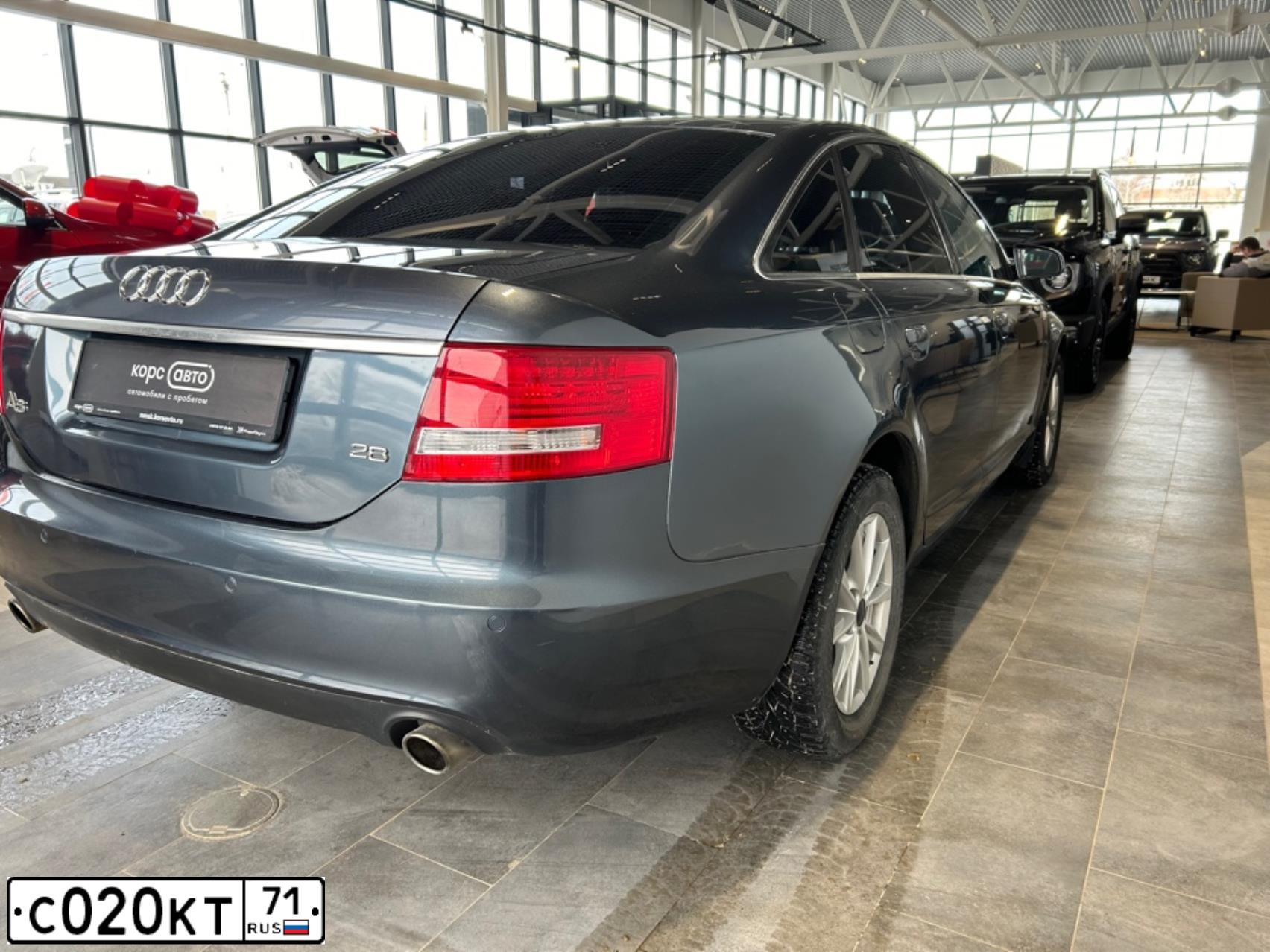 Фото автомобиля AUDI A6, 2007 — госномер С020КТ71. Цвет: СЕРО-СИНИЙ