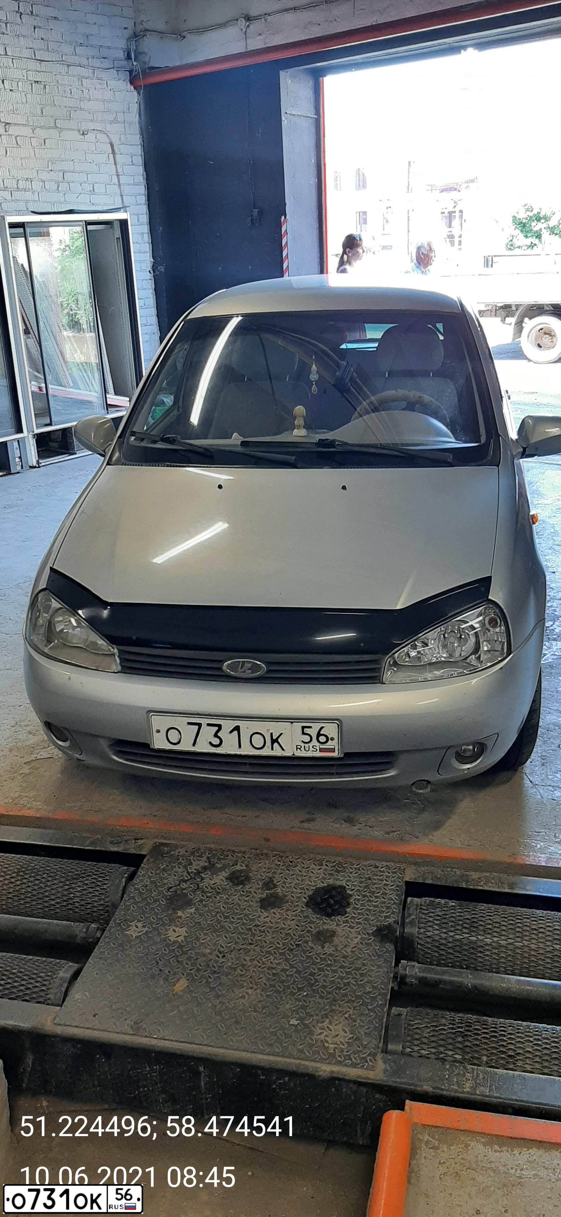 Фото автомобиля LADA 1119 KALINA, 2007 — госномер О731ОК56. Цвет: СЕРЕБРИСТЫЙ