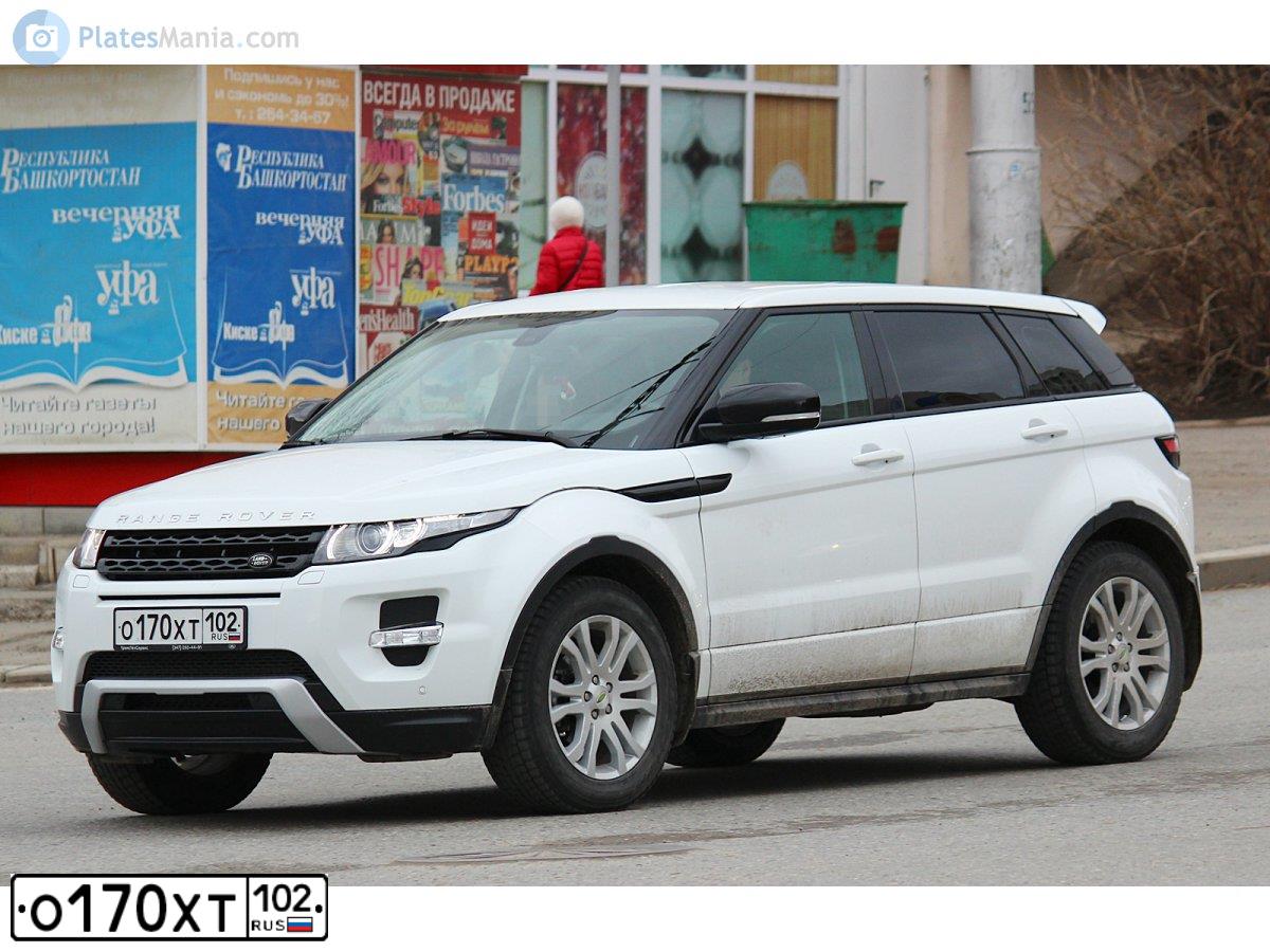 Фото автомобиля LAND ROVER RANGE ROVER EVOQUE, 2013 — госномер Р827ЕВ716