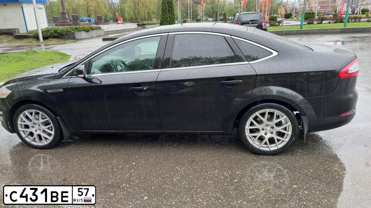Фото автомобиля FORD MONDEO, 2012 — госномер С431ВЕ57. Цвет: ЧЕРНЫЙ