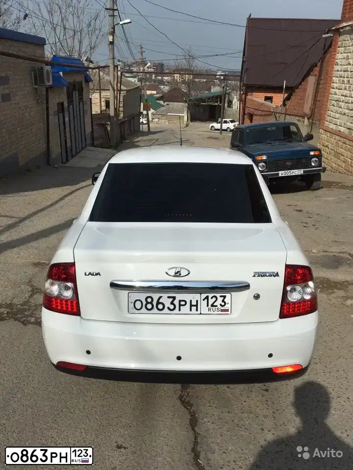 Фото автомобиля LADA 2170 PRIORA, 2015 — госномер О863РН163. Цвет: Белый